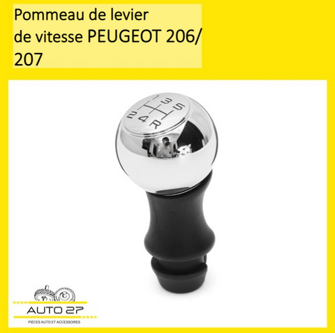 Pommeau levier de vitesse pour PEUGEOT 206 / 207