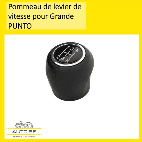 Pommeau Levier Vitesse 5/6 Vitesses MT pour Fiat pour Grande Punto 06-12  pour Linea 07-15 Accessoires Respirants en Cuir PU Voiture (Couleur : 5  Speed) : : Auto et Moto
